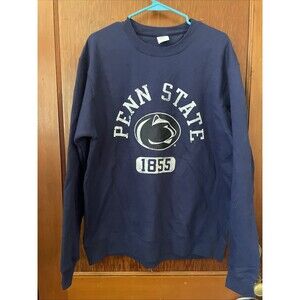 Penn State Nittany Lions Crewneck Sweatshirt Large Spell Out Logo NCAA Port & Co